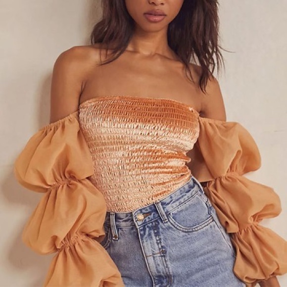 NWOT Free People INTIMATELY Girls Just Wanna Bodysuit in Goldy. Size Small - Picture 1 of 5